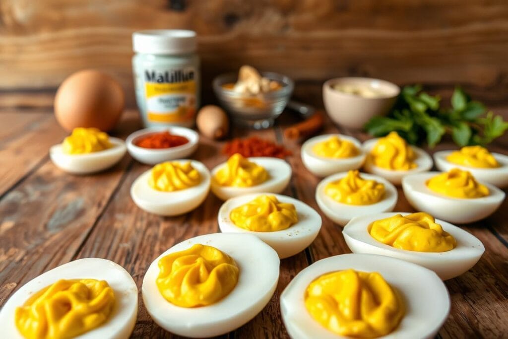 homemade deviled eggs